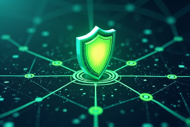 Ilustrație cu securitatea cibernetică